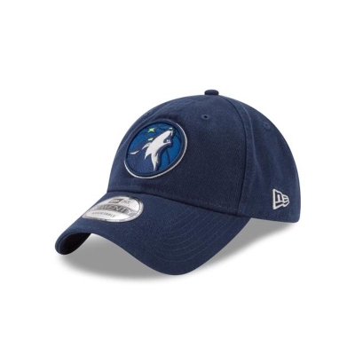 Blue Minnesota Timberwolves Hat - New Era NBA Core Classic 9TWENTY Adjustable Caps USA9074361